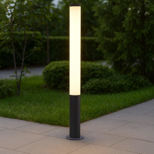 Lampione da esterno giardino grafite moderno led 31w 4000k 100cm