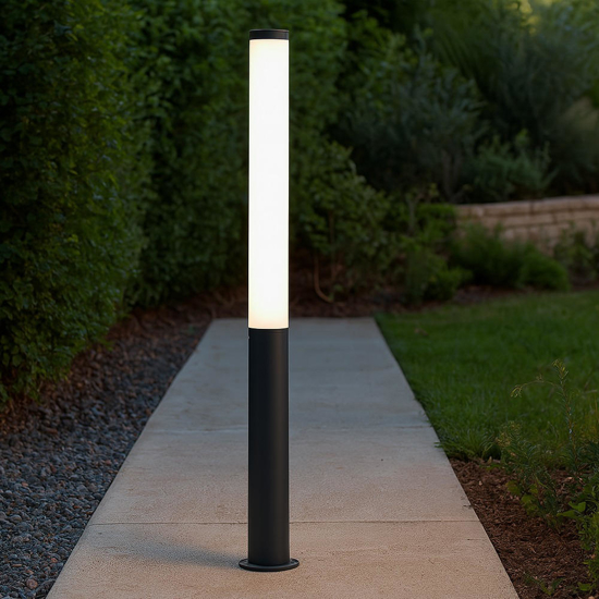 Lampione alto per giardino moderno design grafite led 31w 4000k ip65