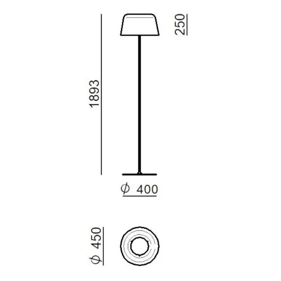 Linea light delfi lampada da terra led 2700k metallo pesca