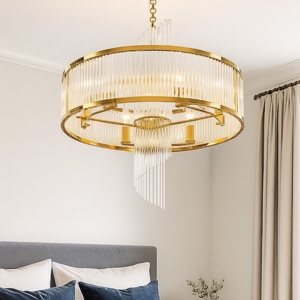 Maytoni frame lampadario per camera da letto in vetro lavorato con 6 luci
