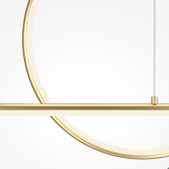 Maytoni halo lampadario cucina led da 2600k a 3500k colore oro