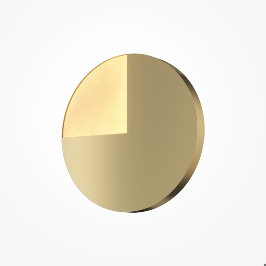 Maytoni jupiter applique da parete tondo colore oro led 3000k