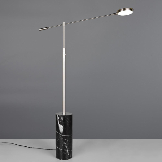Lampade da terra soggiorno orientabile nickel opaco led 10w 2300k 3000k 4000k