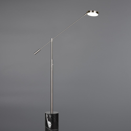 Lampade da terra soggiorno orientabile nickel opaco led 10w 2300k 3000k 4000k
