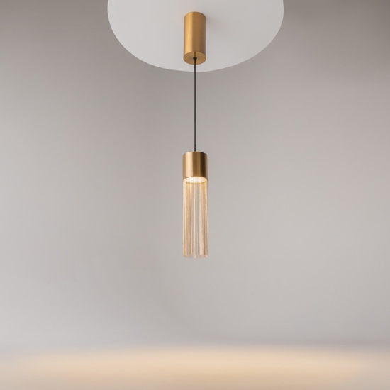 Maytoni imaginary lampada a sospensione per isola cucina colore oro led 3000k