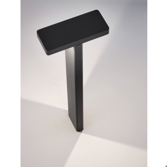 Lampione da giardino grigio moderno led 16w 3000k