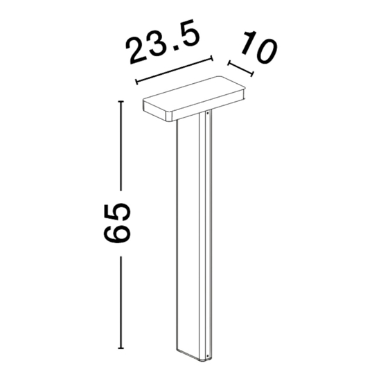 Lampione da giardino grigio moderno led 16w 3000k