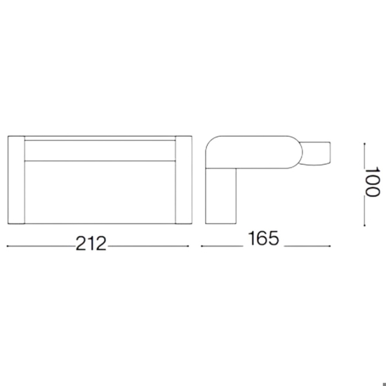 Ideal lux swipe ap applique da esterno bianca orientabile led 20w 3000k