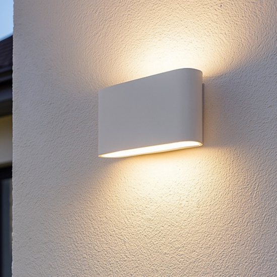 Isyluce applique da esterno bianco led 20w 3000k moderna fp