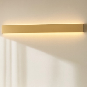 Applique da parete 60cm led rettangolare oro 20w 3000k