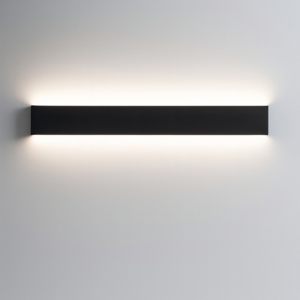 Applique da esterno 60cm led 20w 3000k rettangolare nero