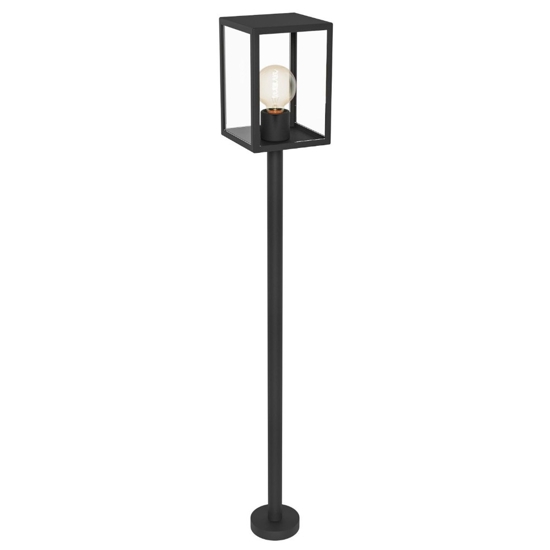 Eglo alamonte lampione da giardino lanterna nero