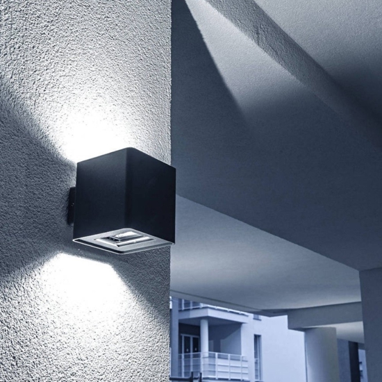 Applique da esterno cubo led 10w 4000k ip54 