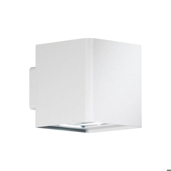 Applique da esterno cubo bianco 10w 4000k 