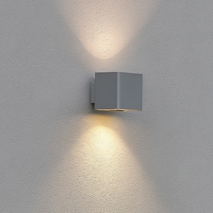 Appliques per esterno cubo grigio led 10w 4000k