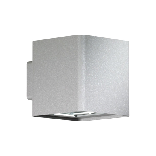 Applique da esterno cubo led 10w 3000k grigio