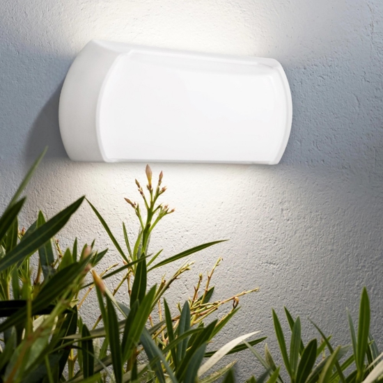 Gea luce nut applique da esterno bianco led 12w 4000k