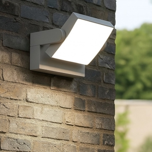 Swipe ap ideal lux applique da esterno orientabile 20w 3000k grigio chiaro