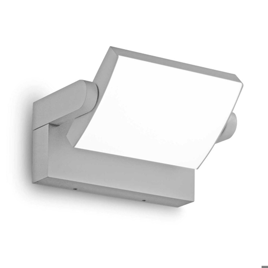 Swipe ap ideal lux applique da esterno orientabile 20w 3000k grigio chiaro