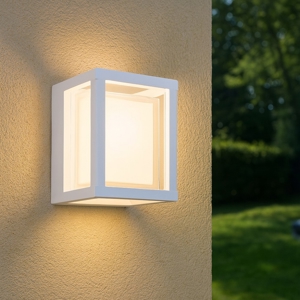 Applique per esterno quadrato bianco led 2700k 3300k 4000k
