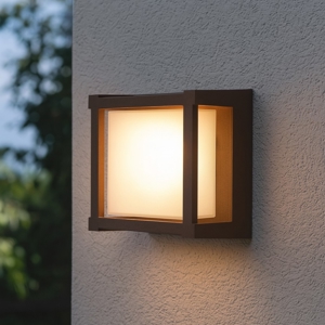 Applique per esterno quadrato corten led 2700k 3300k 4000k 15w