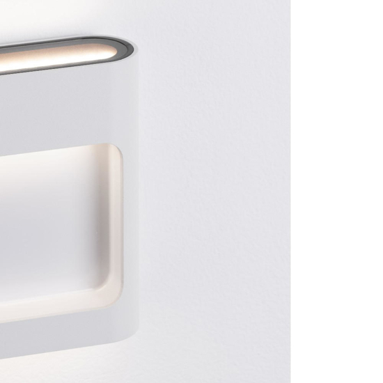 Applique per esterni moderno bianco quadrato led 9w 3000k