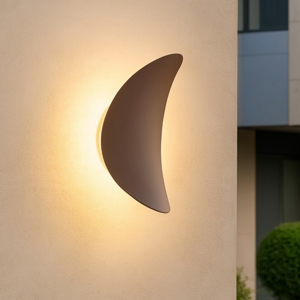 Applique da esterno led 3000k ip65 marrone linea lighe alba