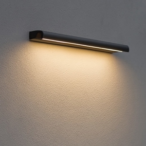 Halfpipe 2 applique per esterno linea light led 3000k nera 60cm