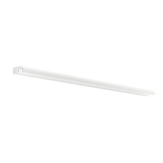 Linea light halfpipe 2 applique da esterno 3000k bianca 90cm