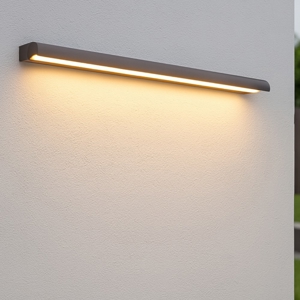 Linea light halfpipe 2 applique da esterno nera led 3000k ip44