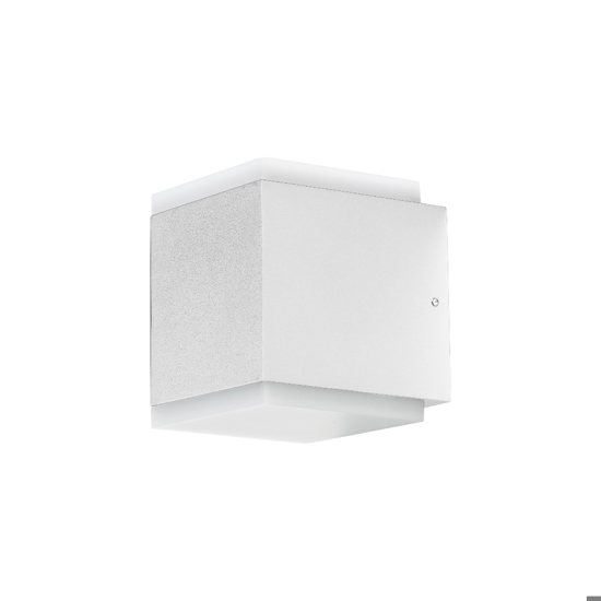 Gea luce applique per esterno moderna ip65 bianca led cct