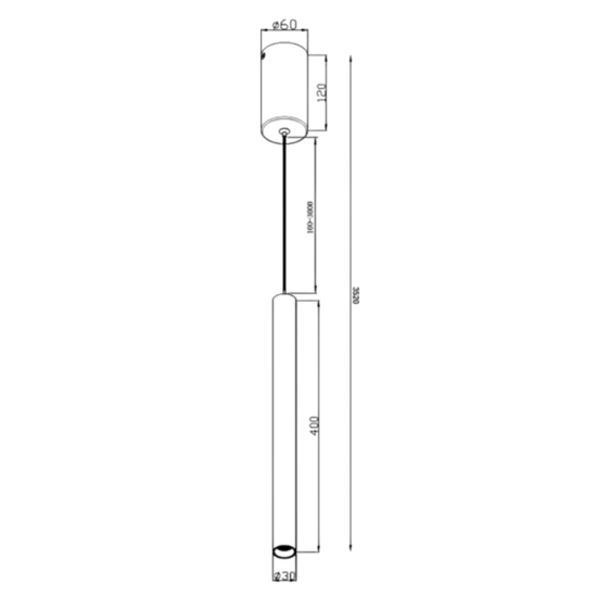 Maytoni pro base lampada a sospensione per comodino led 4000k