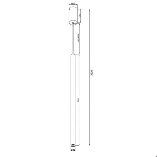 Maytoni pro extra lampada a sospensione cilindrica led 4000k