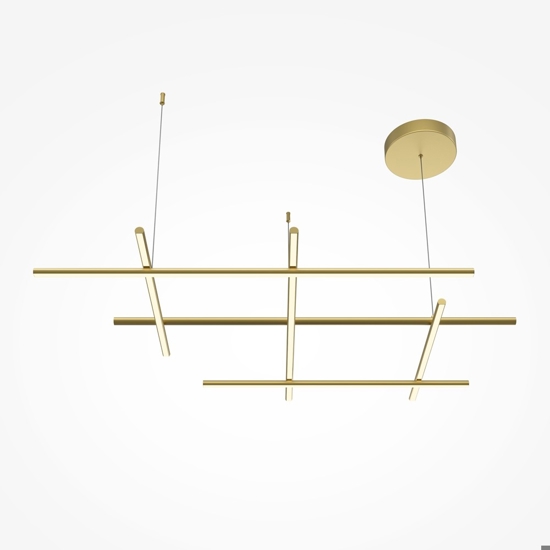 Maytoni radiance lampadario moderno colore oro led 3000k