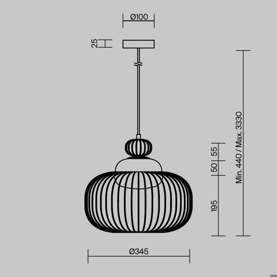 Maytoni levitation lampada a sospensione per cucina traforata
