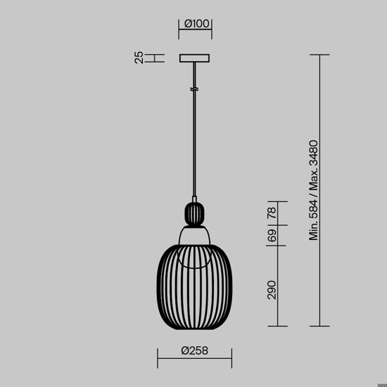 Maytoni levitation lampada a sospensione per tavolo cucina