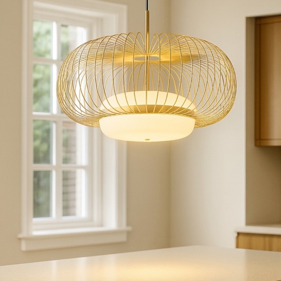 Maytoni levitation lampada a sospensione colore oro led 3000k
