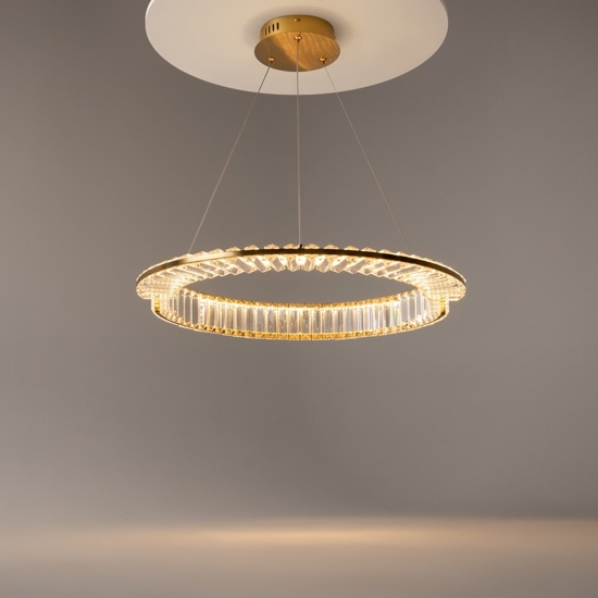 Maytoni krone lampadario per camera da letto effetto cristallo led 3000k