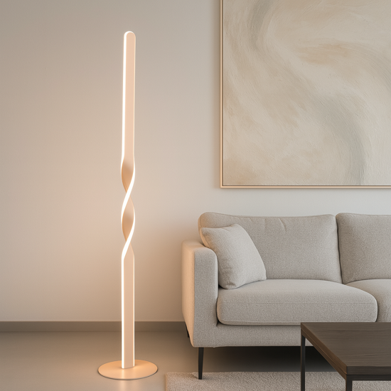 Piantane da terra design moderno sabbia led 3000k