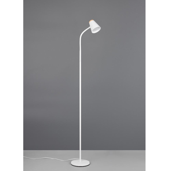 Lampada da terra moderna bianca led 4.5w 3000k
