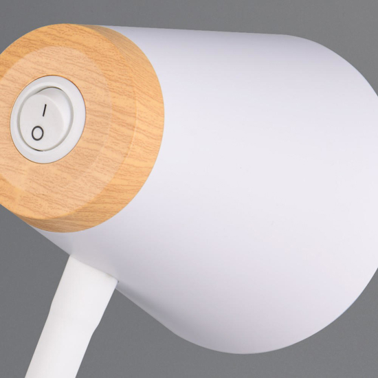 Lampada da terra moderna bianca led 4.5w 3000k