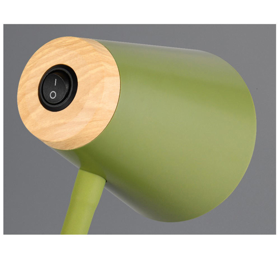 Lampada piantana plastica verde led 4,5w 3000k per cameretta