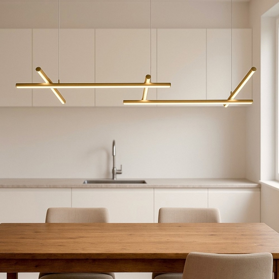 Maytoni radiance lampadario da cucina minimal led 3000k