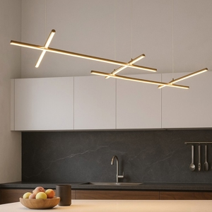 Maytoni radiance lampadario per cucina moderna led 3000k