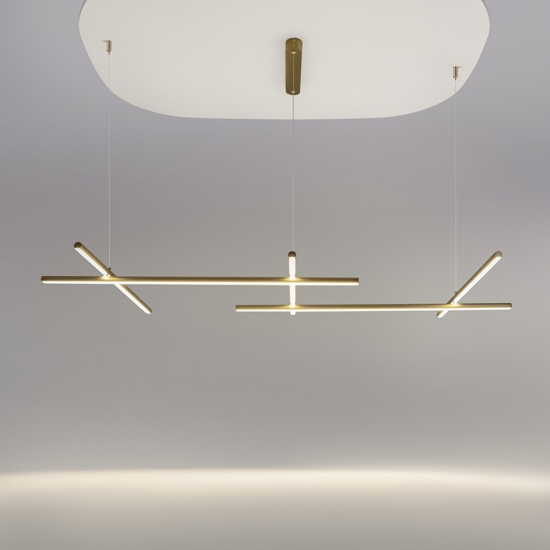 Maytoni radiance lampadario per cucina moderna led 3000k