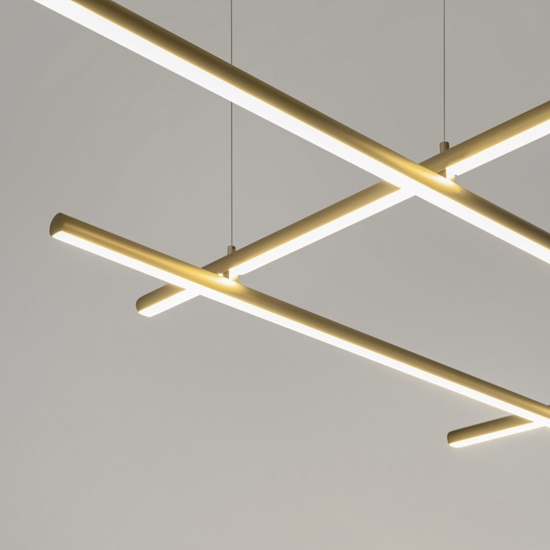Maytoni radiance lampadario per cucina moderna led 3000k