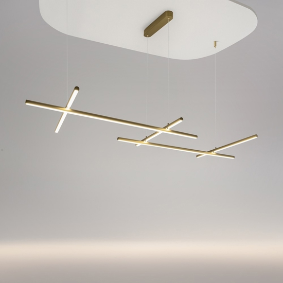 Maytoni radiance lampadario per cucina moderna led 3000k