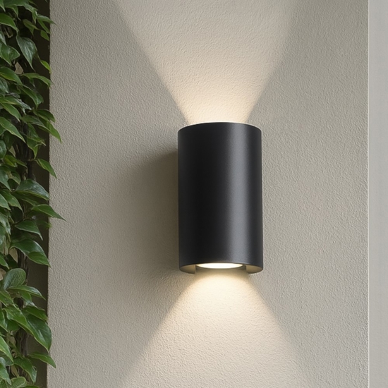 Apollo ap applique nero da esterno led 6w 4000k nero ideal lux