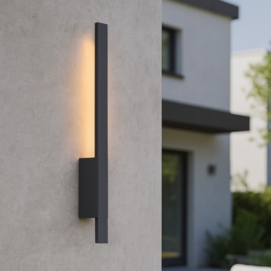 Applique esterno bacchetta antracite led 7,5 3000k