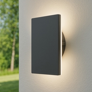 Applique per esterno antracite quadrato led 9,6w 3000k
